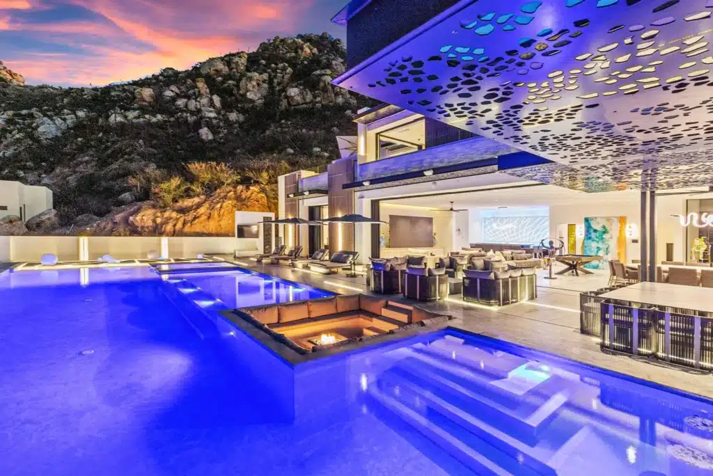 Cabo biggest pool at Villa Vegas Dave 2